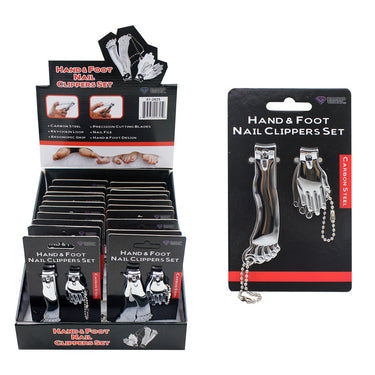 Diamond Visions Silver Hand and Foot Nail Clippers 2 pk (Sold Separately)