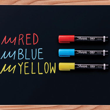 Sharpie Assorted Medium Tip Chalk Marker 3 pk