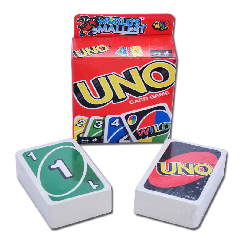 Load image into Gallery viewer, World&#39;s Smallest Uno Card Game Multicolored 110 pc
