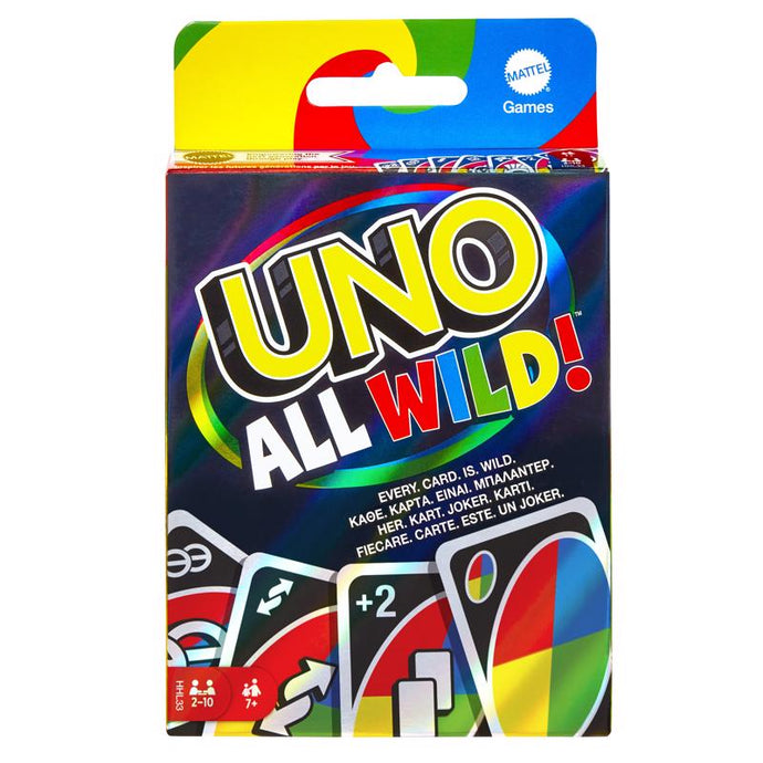 Mattel Uno All Wild! Card Game Multicolored