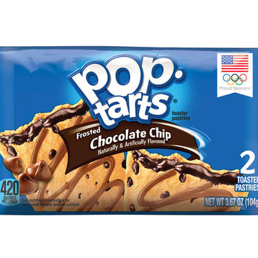 Pop-Tarts Chocolate Chip Toaster Pastries 3.67 oz Pouch