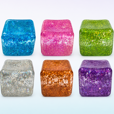 Squishy 2" Sparkle Cube (Sold Separately)