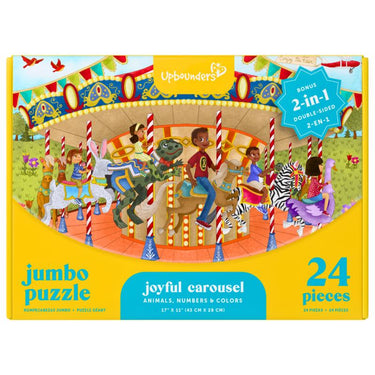 Upbounders Joyful Carousel 2-Sided Jumbo Puzzle 24 pc