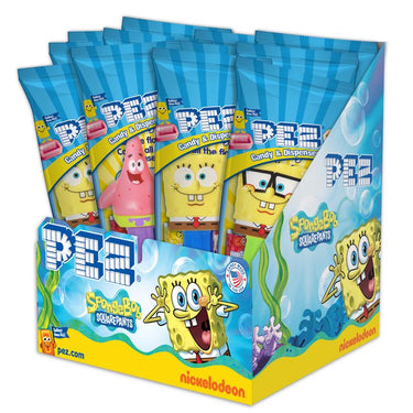 PEZ SpongeBob Candy and Dispenser 0.58 oz (Assorted. Sold Separately)