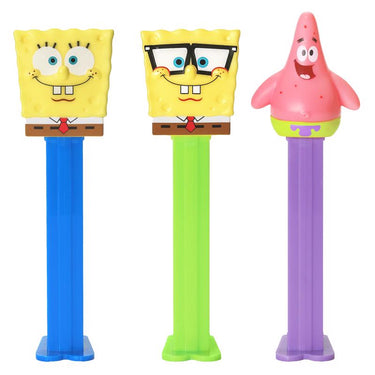 PEZ SpongeBob Candy and Dispenser 0.58 oz (Assorted. Sold Separately)