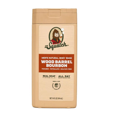Dr. Squatch Wood Barrel Bourbon Scent Body Wash 14 fl. oz. 1 pk