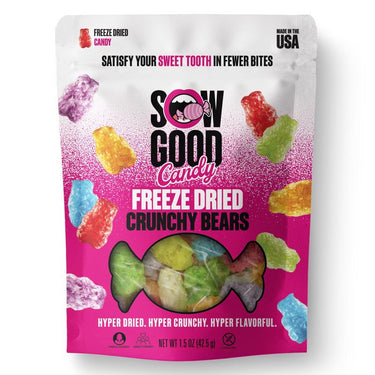 Sow Good Freeze Dried Crunchy Bears Candy Bites 1.5 oz