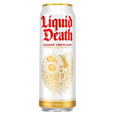 Liquid Death Cherry Sparkling Natural Mineral Water 19.2 fl. oz. 1 pk