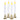 Celebrations LED Golden/White Flickering Candle 9 in.