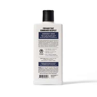Duke Cannon Midnight Swim Sandalwood + Lavender Scent Shampoo Plus Conditioner 14 oz 1 pk