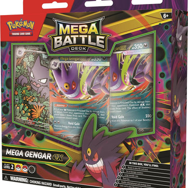Pokémon Trading Card Game: Mega Battle Deck—Mega Gengar ex/Mega Diancie ex (Assorted. Sold Separately)