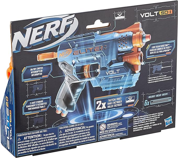 Load image into Gallery viewer, Nerf Elite 2.0 Volt SD-1 Blaster 2 Tactical Rails to Customize for Battle
