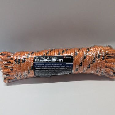 1/4" DIAMOND BRAID ROPE 70LBS