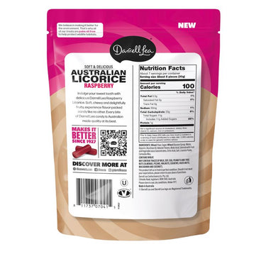 Darrell Lea Raspberry Licorice Candy 7 oz