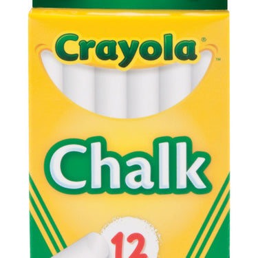 Crayola Nontoxic White Chalk 12 pk
