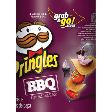 Pringles BBQ Potato Crisps 5.5 oz Can