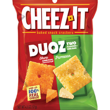 Cheez-It Duoz Sharp Cheddar/Parmesan Crackers 4.75 oz Pegged
