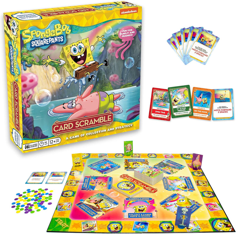 Load image into Gallery viewer, AQUARIUS SpongeBob Card Scramble Board Game - Fun Family Party Game for Kids, Teens &amp; Adults - Entertaining Game Night Gift - Officially Licensed Merchandise
