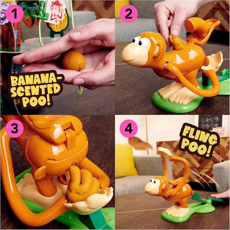 Load image into Gallery viewer, Spin Master Games, Monkey See Monkey Poo, Interactive Monkey Kids Game, Includes Banana-Scented Squishy Dough, Funny Sensory Toy, 2-4 Players, for Ages 4 &amp; Up
