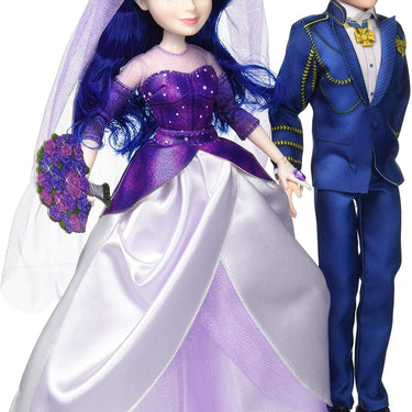 Disney Descendants Mal and Ben Dolls, Inspired by Disney the Royal Wed