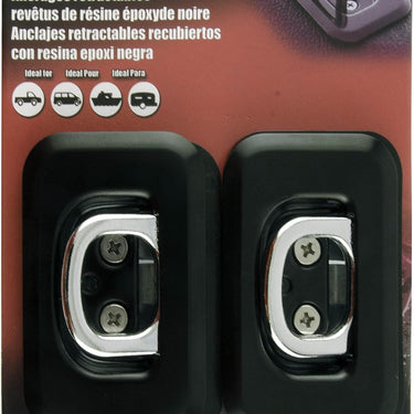 Erickson Black Flip-Up Stake Pocket Anchor 2 Pack
