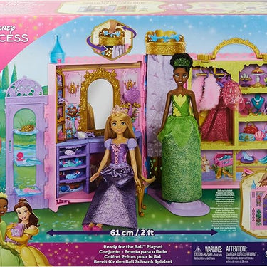 Disney Princess Ready For The Ball Closet With Fashions, Accessories, & Storage