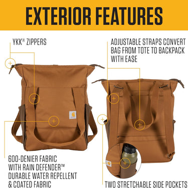 Carhartt Classic Convertible Backpack Tote (Carhartt Brown)
