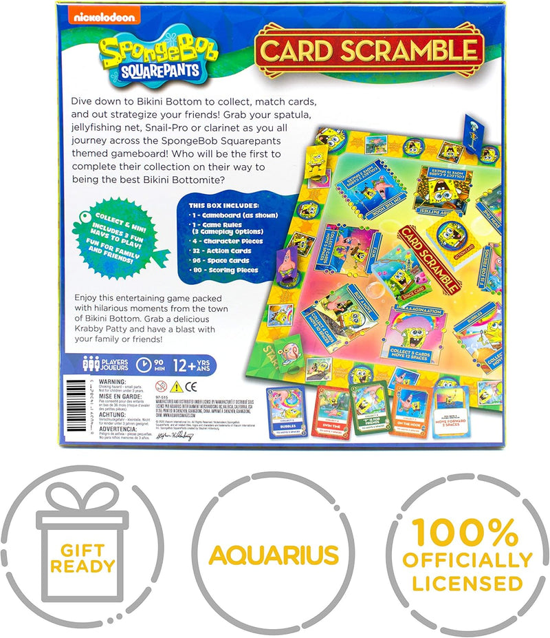 Load image into Gallery viewer, AQUARIUS SpongeBob Card Scramble Board Game - Fun Family Party Game for Kids, Teens &amp; Adults - Entertaining Game Night Gift - Officially Licensed Merchandise
