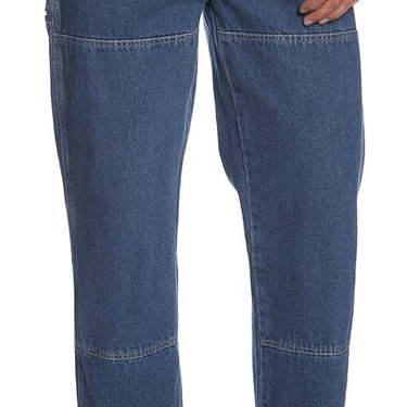 Dickies Men's Relaxed-Fit Double-Knee Workhorse Jean (Stonewashed Indigo Blue) Size 30x32