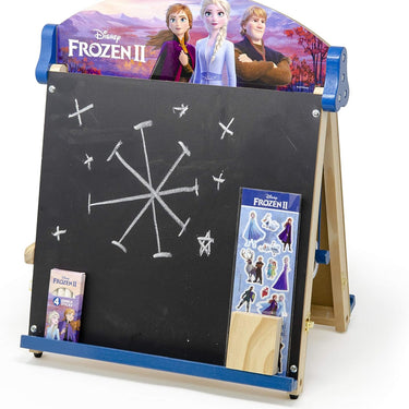 Disney Frozen 2 Double-Sided Wooden Easel with 25-Foot Coloring Paper Roll