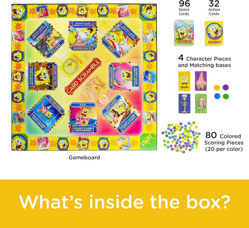 Load image into Gallery viewer, AQUARIUS SpongeBob Card Scramble Board Game - Fun Family Party Game for Kids, Teens &amp; Adults - Entertaining Game Night Gift - Officially Licensed Merchandise
