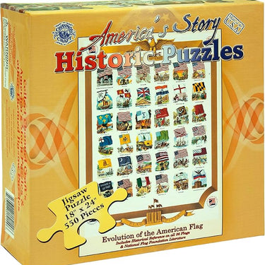 Evolution of the American Flag 550 Piece Jigsaw Puzzle