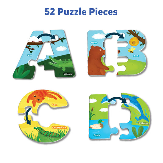 Skillmatics Animal Alphabet Puzzle