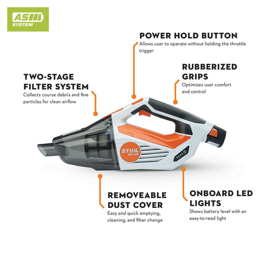 STIHL SEA 20 SET Bagged Cordless Multi-Level Filter Hand Vacuum