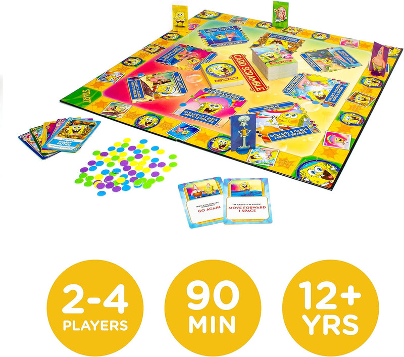 Load image into Gallery viewer, AQUARIUS SpongeBob Card Scramble Board Game - Fun Family Party Game for Kids, Teens &amp; Adults - Entertaining Game Night Gift - Officially Licensed Merchandise
