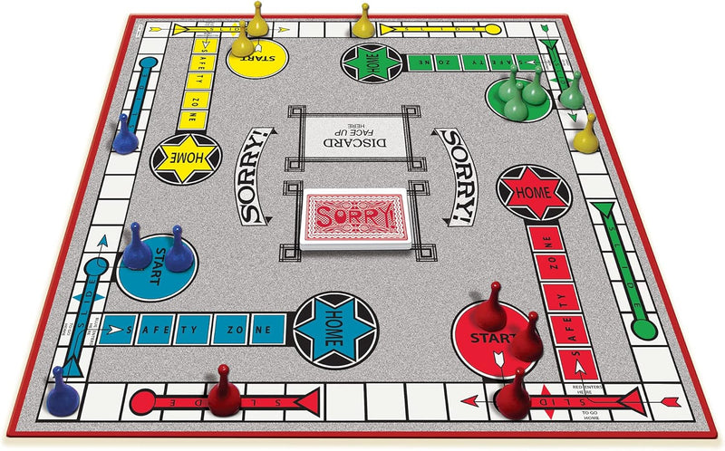 Load image into Gallery viewer, Classic Sorry With Retro Artwork and Components by Winning Moves Games USA, a Family Favorite for almost 100 Years, for 1-4 Players, Ages 6+
