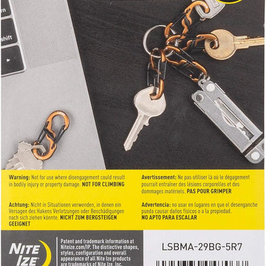 Nite Ize S-Biner MicroLock Stainless Steel 5-Pack (Coyote)