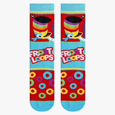 Odd Sox Froot Loops Mash-Up Men's Crew Socks Size L