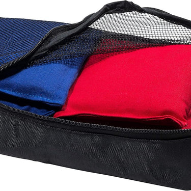 Franklin Sports Official Size Cornhole Bags - (8) Premium 6" Heavy Duty Double Stitched Canvas Bags - Includes Carry Case