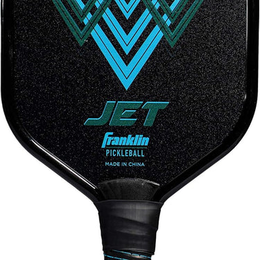 Franklin Sports Pickleball Paddle - Titus + Jet Aluminum Plated Pickleball Paddles - USA Pickleball (USAPA) Approved Paddle - 8mm Thick Core Blue
