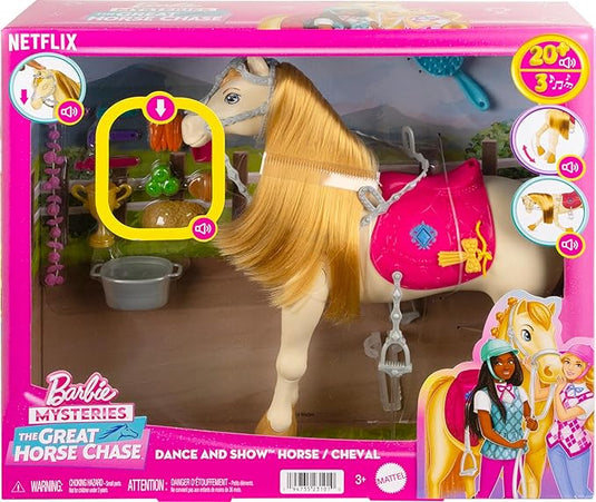 Barbie Mysteries: The Great Horse Chase Interactive Toy Horse With Sounds, Music & Accessories