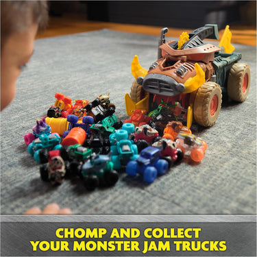 Monster Jam Mini Jam, Megalodon Mad Hog Chomper and Monster Truck