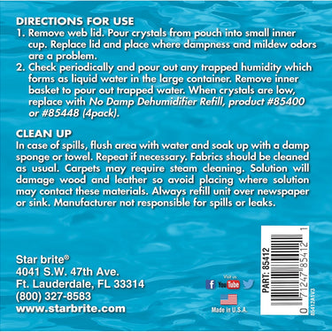 Star Brite No Damp Dehumidifier Bucket 12oz