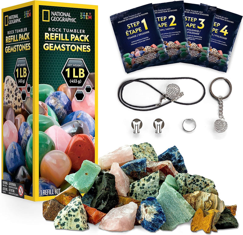 NATIONAL GEOGRAPHIC Rock Tumbler Refill Kit – 1Lb. Gemstones and Rocks –  shop.generalstorespokane
