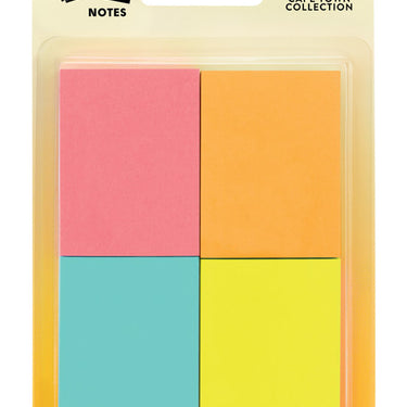 Post-it 1.5 in. W X 2 in. L Assorted Sticky Notes 4 pad