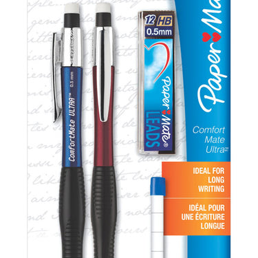 Paper Mate Comfort Mate Ultra #2HB 0.5 mm Mechanical Pencil 2 pk