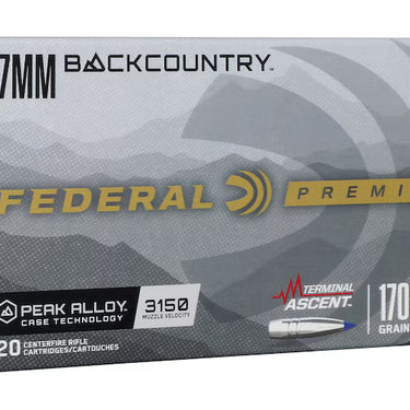 Federal Premium Terminal Ascent 7mm Backcountry 170 Grain 20 Rounds