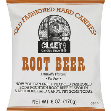 Claeys Old Fashioned Root Beer Hard Candy 6 oz