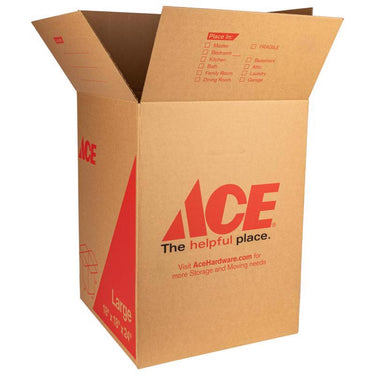 Ace 24 in. H X 18 in. W X 18 in. L Cardboard Corrugated Box 1 pk