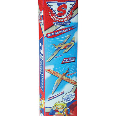 Guillow's Super Hero Glider Plane Natural 2 pc